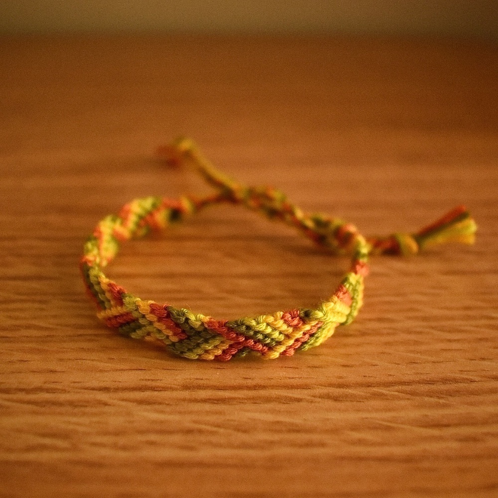 Dark Neon Woven Bracelet